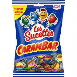 CARAMBAR - Sucettes Family Bonbons - sachet de 204 g Sonico.fr
