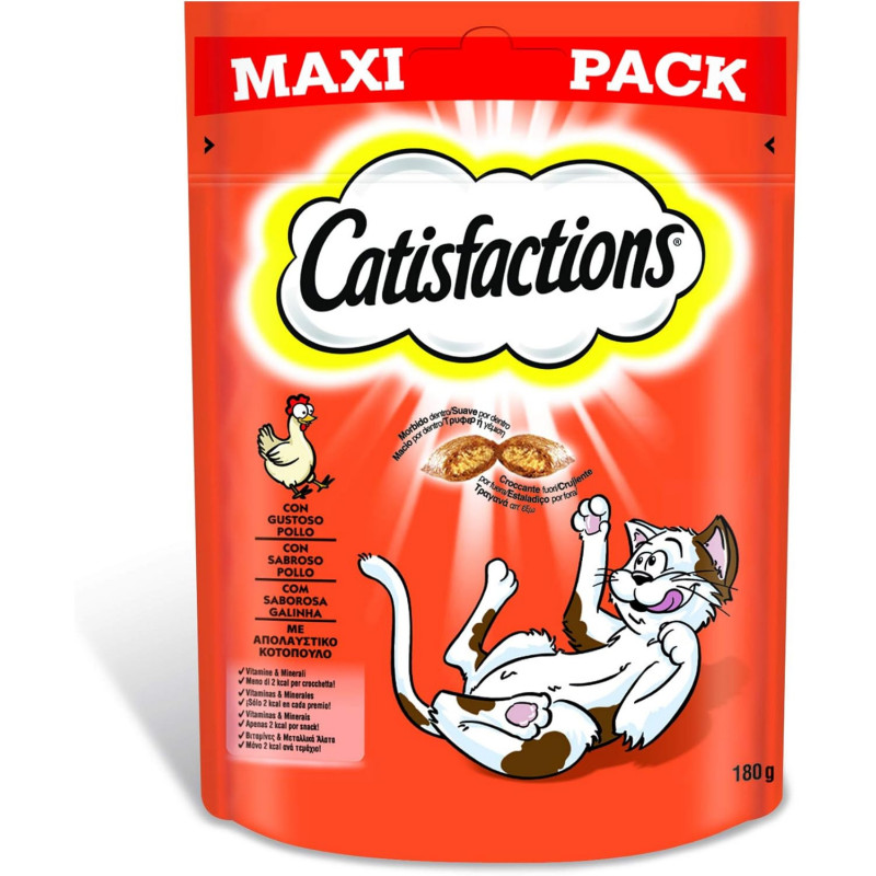 CATISFACTIONS - Friandise pour chat au Poulet - sachet de 180 g Sonico.fr