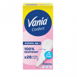 VANIA - Kotydia Confort Normal Protège-slips Multi forme Parfum Fresh - boite de 28 Protège-slips Sonico.fr
