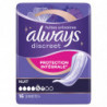 ALWAYS - Discreet Nuit 5 gouttes Serviettes fuites urinaires - paquet de 16 serviettes Sonico.fr