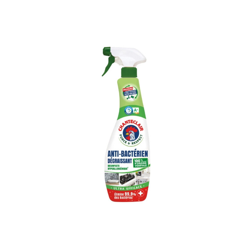 CHANTECLAIR - Anti-Bactérien Dégraissant Universel Ultra Efficace - spray de 625 ml Sonico.fr