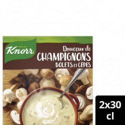 KNORR - Soupe Douceur Champignons Bolets et Cèpes - pack de 2 briques de 30 cl Sonico.fr