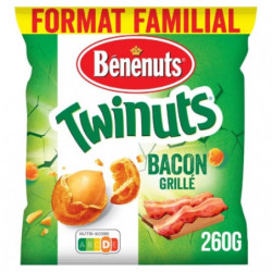 BENENUTS - Twinuts Bacon Grillé - paquet de 260 g Sonico.fr