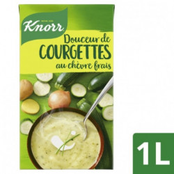 KNORR - Soupe Douceur de Courgettes au Chèvre Frais - brique de 1 l Sonico.fr