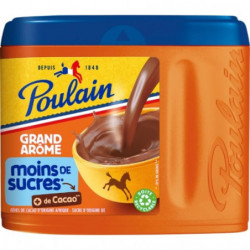 POULAIN - Chocolat Grand Arôme Moins De Sucre - boite de 400 g Sonico.fr