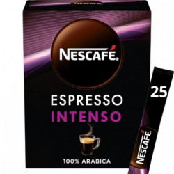 NESCAFE - Espresso Intenso Café soluble 100% arabica 25 tasses - boite de 25 Sticks - 45 g Sonico.fr