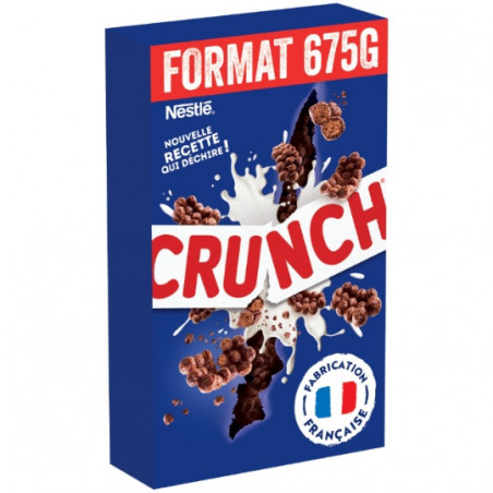 NESTLE - Crunch Céréales au chocolat - boite de 675 g Sonico.fr