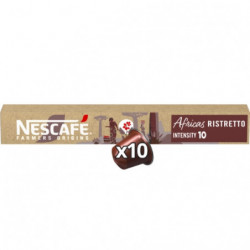 NESCAFE - Farmers Origins Africas Ristretto intensité 10 - Capsules café compatible Nespresso - boite de 10 capsules Sonico.fr