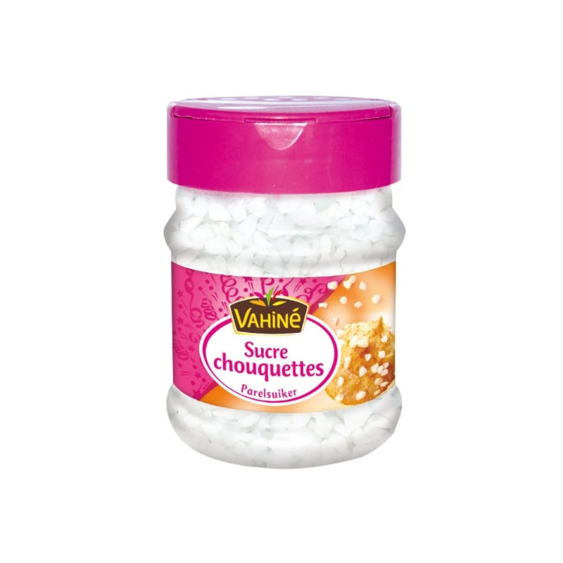 VAHINE - Sucre chouquettes - pot de 120 g Sonico.fr