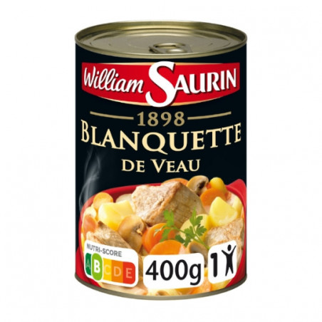 WILLIAM SAURIN - Blanquette De Veau - boite de 400 g Sonico.fr