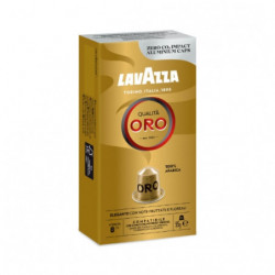 LAVAZZA - Qualita Oro Café Arabica capsules Compatibles Nespresso - boite de 10 capsules Sonico.fr
