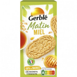 GERBLE - Biscuits Matin Miel - boîte de 200 g Sonico.fr
