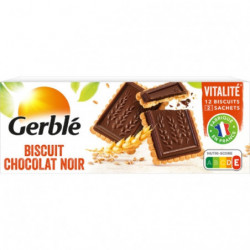 GERBLE - Biscuits Chocolat Noir Vitalité - boîte de 230 g Sonico.fr