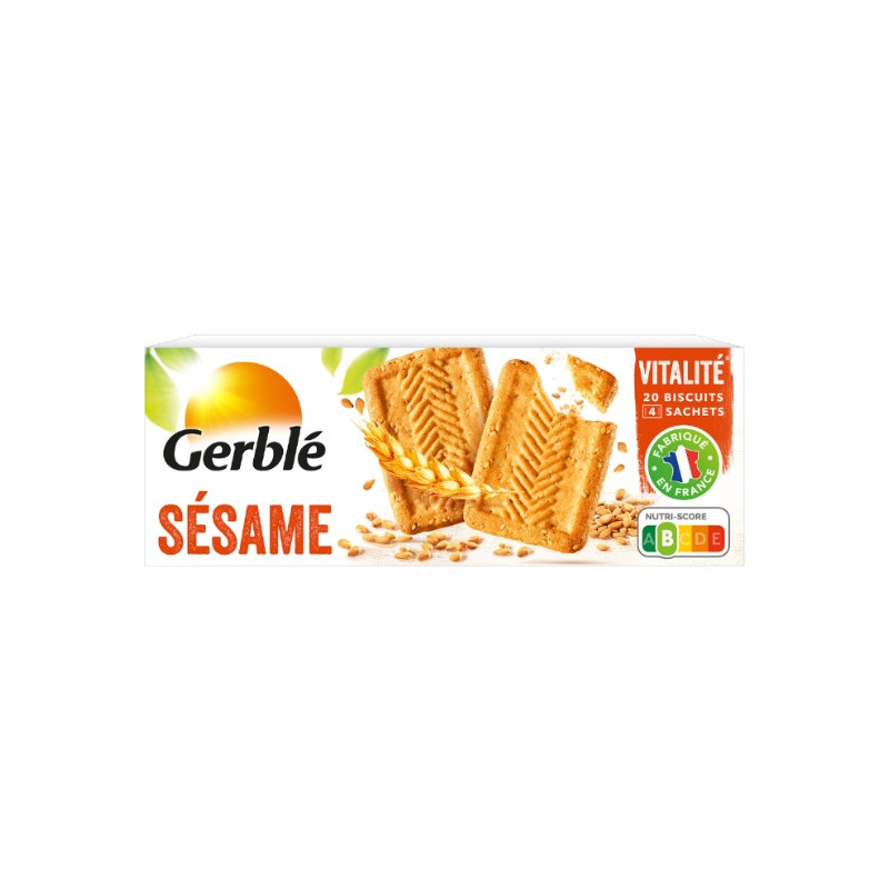 GERBLE - Biscuits Sésame Vitalité - boîte de 230 g Sonico.fr
