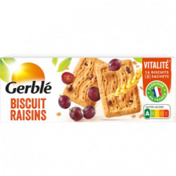 GERBLE - Biscuit Raisins Vitalité - boîte de 270 g Sonico.fr