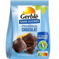 GERBLE - Moelleux Chocolat Sans Sucres - sachet de 196 g Sonico.fr