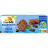 GERBLE - Biscuit Cookie Cacao Pépites Sans Sucres - boîte de 130 g Sonico.fr