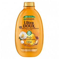 ULTRA DOUX - Shampooing Nourrissant Huiles Merveilleuses Argan Camélia - flacon de 600 ml Sonico.fr