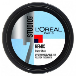 STUDIO LINE - Remix Pâte Fibre Effet Remodelable 24h Cire Coiffante - pot de 150 ml Sonico.fr