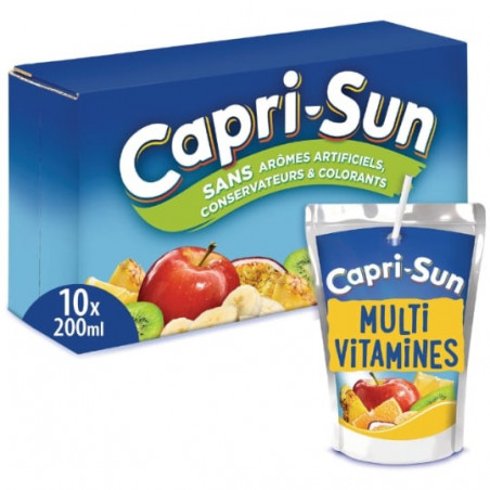 CAPRI-SUN - Multivitamines Boisson aux fruits - pack de 10 x 200 ml Sonico.fr