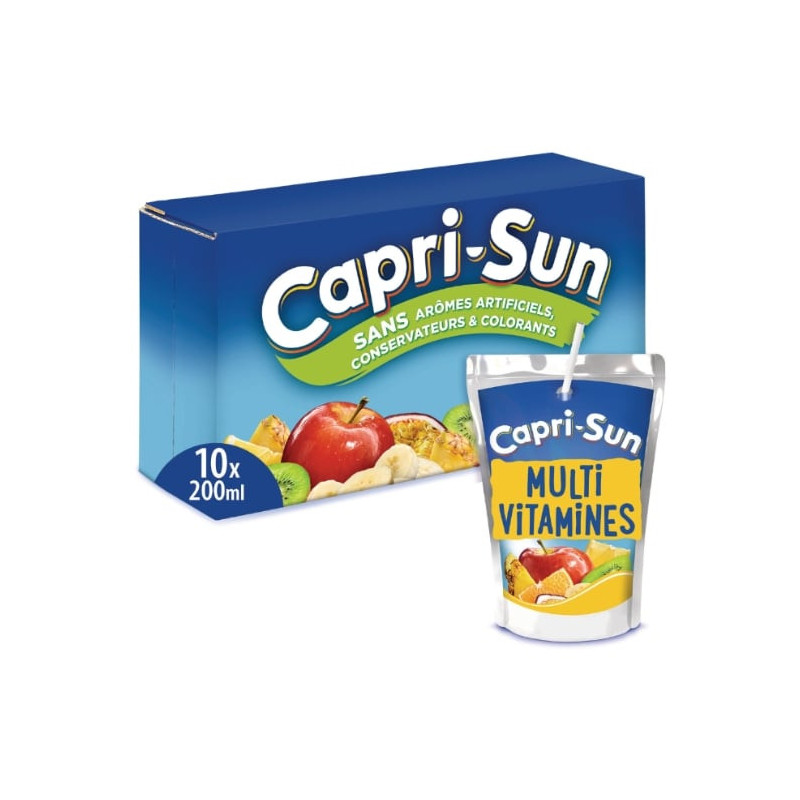 CAPRI-SUN - Multivitamines Boisson aux fruits - pack de 10 x 200 ml Sonico.fr