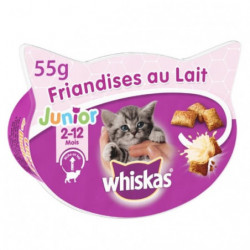 WHISKAS - Friandises Au Lait Junior - boite de 55 g Sonico.fr
