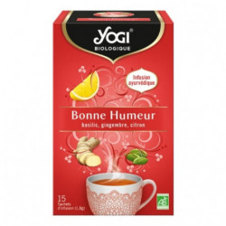 YOGI - Infusion Bonne Humeur Infusion ayurvédique Bio - boite de 15 sachets - 27 g Sonico.fr