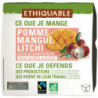 ETHIQUABLE - Compote Pomme Mangue Litchi Sans Sucre Ajouté Bio - paquet de 4 pots de 100 g Sonico.fr