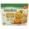 BLEDINA - Compote Pommes Mangues Passion dès 8 mois - paquet de 4 pots de 100 g Sonico.fr