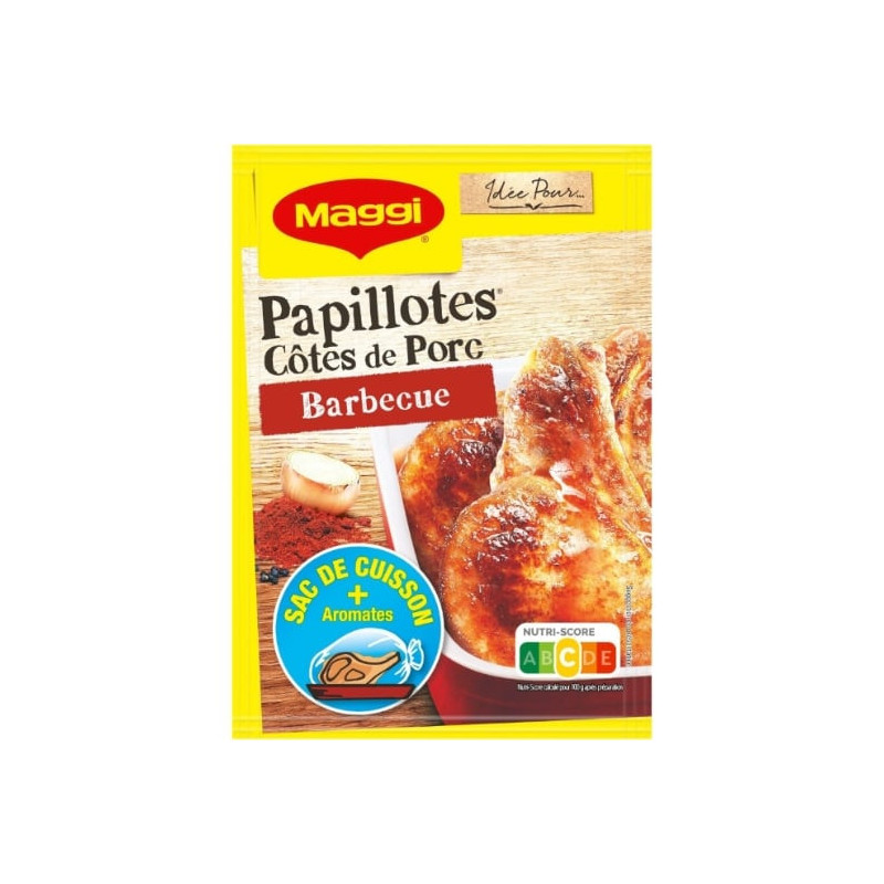 MAGGI - Papillote Côtes De Porc Goût Barbecue - sachet de 28 g Sonico.fr