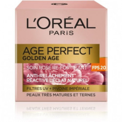 L'OREAL Paris - Age Perfect Soin Visage Golden Âge Soin Rose Re-fortifiant - flacon de 50 ml Sonico.fr