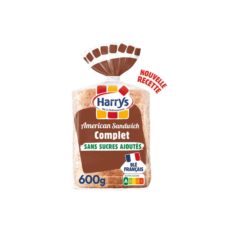HARRYS - American Sandwich Complet Pain De Mie - paquet de 600 g Sonico.fr