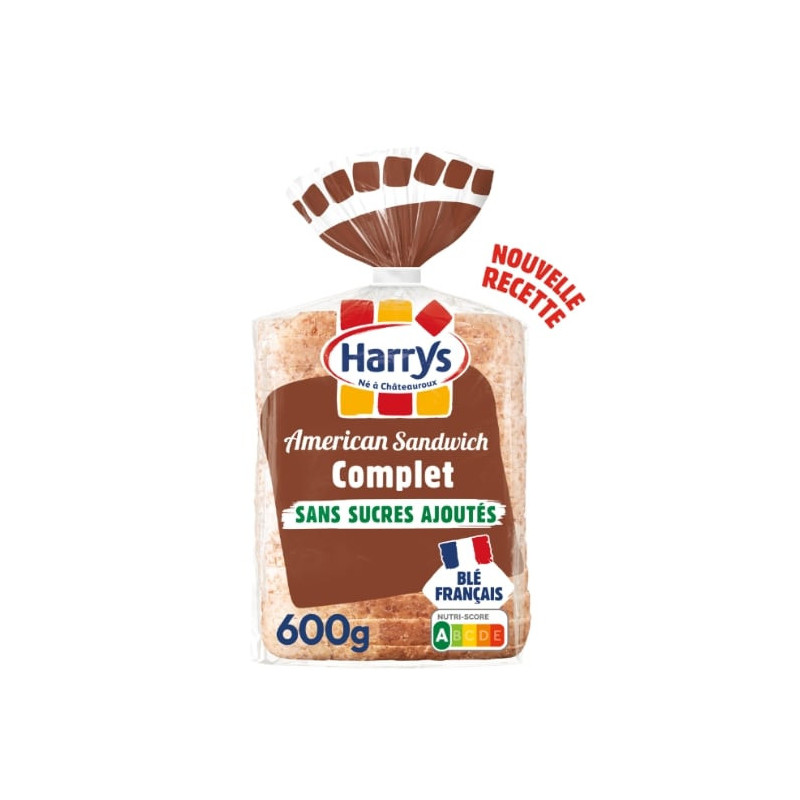 HARRYS - American Sandwich Complet Pain De Mie - paquet de 600 g Sonico.fr