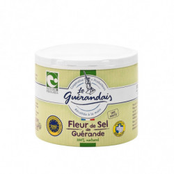 LE GUERANDAIS - Fleur de Sel de Guérande Nature - pot écru de 125g Sonico.fr