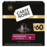 CARTE NOIRE - Café Espresso Intense N°9 Compatibles Nespresso - Paquet de 60 capsules Sonico.fr