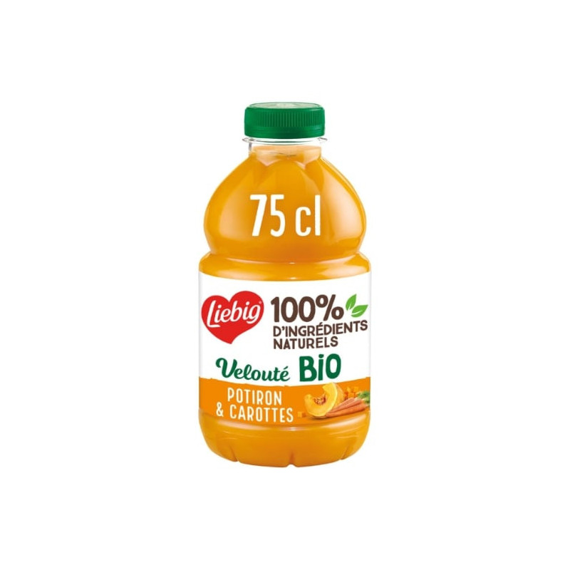 LIEBIG - Velouté de Potiron Carottes Bio - Soupes - bouteille de 75 cl Sonico.fr