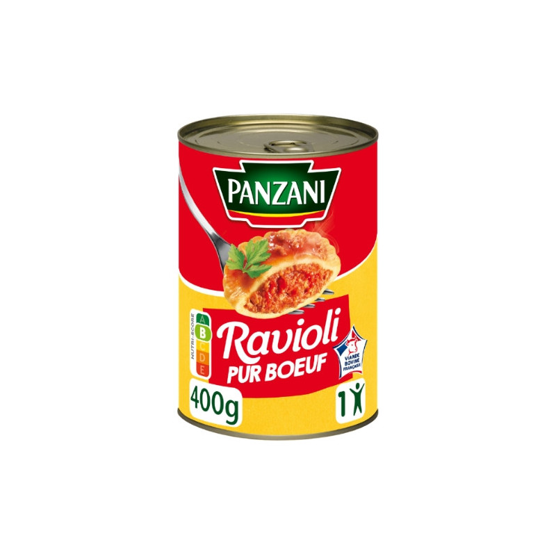 PANZANI - Ravioli Pur Boeuf - Boîte De 400 g Sonico.fr