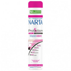 NARTA - Protection 5 Peau Vêtements 48h Fraicheur Propre Deodorant Femme - spray de 200 ml Sonico.fr