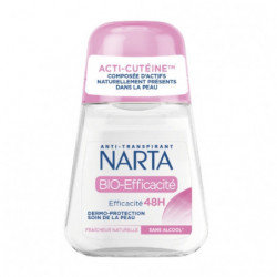 NARTA - Bio-Efficacité Acti-Cutéine Déodorant Anti Transpirant Femme 48h - roll-on de 50 ml Sonico.fr