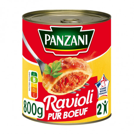 PANZANI - Le Ravioli Pur Boeuf - boite de 800 g Sonico.fr