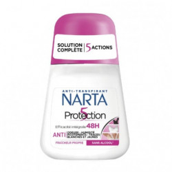 NARTA -Protection 5 Déodorant Anti Transpirant Femme 48h - roll-on de 50 ml Sonico.fr