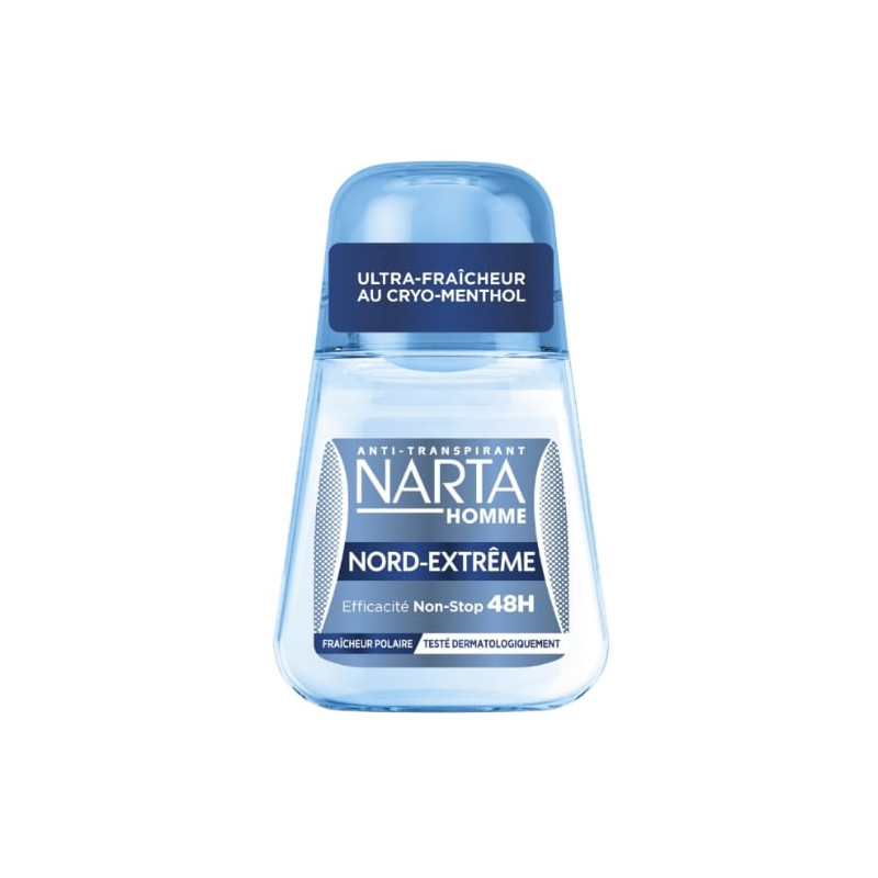 NARTA - Nord-Extrême Déodorant Anti Transpirant Homme 48h - roll-on de 50 ml Sonico.fr