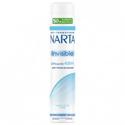 NARTA - Invisible Déodorant Anti Transpirant Femme 48h Anti-Traces Blanches - flacon de 200 ml Sonico.fr