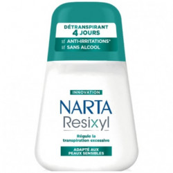 NARTA - Resixyl Peaux Sensibles Déodorant Femme DéTranspirant 4 jours - roll-on de 50 ml Sonico.fr