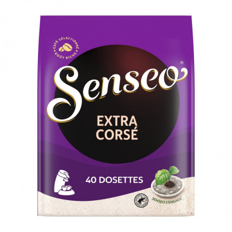 SENSEO - Extra Corsé Café dosettes - Paquet de 40 dosettes - 277g Sonico.fr