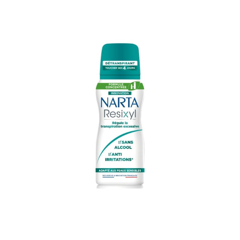 NARTA - Resixyl Transpiration Excessive Déodorant Femme - flacon de 100 ml Sonico.fr