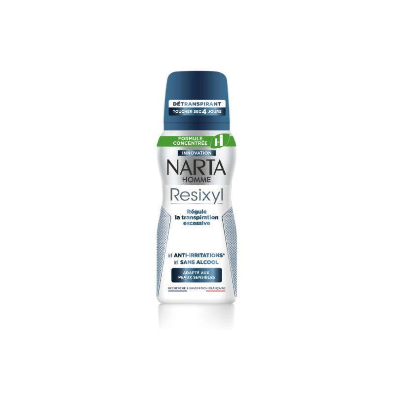 NARTA - Resixyl Transpiration Excessive Déodorant Homme - flacon de 100 ml Sonico.fr