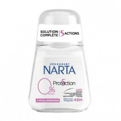 NARTA - Protection 5 0% Déodorant Anti Transpirant Femme 48h - roll-on de 50 ml Sonico.fr