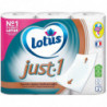 LOTUS - Just.1 - Papier toilette 5 épaisseurs Blanc - paquet de 6 rouleaux Sonico.fr