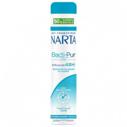 NARTA - Bacti-Pur au Zinc 48h Deodorant Femme - spray de 200 ml Sonico.fr